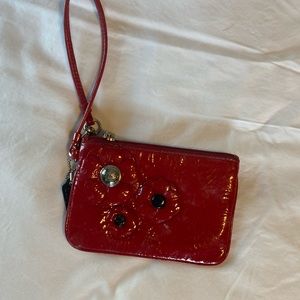 Coach Red Poppy Clutch